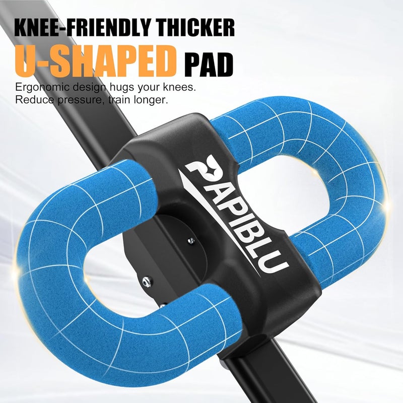 PAPIBLU Abdominal Trainers - Adjustable Ab Trainer Machine, Foldable Abdominal Workout Equipment with Knee Protection - Home Gym Core Strength Trainer for Men & Women - Image 4